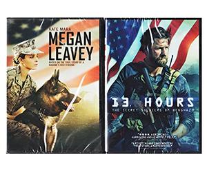True Heroic Stories Of Marines: 13 Hours & Megan Leavey Double Feature 2-DVD Movie War Bundle