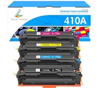 TRUE IMAGE 4 cartucce toner di ricambio per HP 410A CF410A 410X CF410X Laserjet Pro MFP M477fdw M477fdn M377dw M452nw M452dn M477fnw (nero, ciano, giallo, magenta)