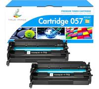 TRUE IMAGE Cartuccia di toner compatibile per 057 057H CRG-057 Toner i-SENSYS MF443dw MF445dw LBP223dw LBP226dw LBP227dw LBP228dw MF448dw MF449dw Stampante (Nero, 2-Pack)