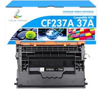 TRUE IMAGE Cartuccia toner di ricambio compatibile per stampante HP 37A CF237A 37X Work per Enterprise M607 M608 M607n M608dn M609 M608n M607dn M608x M609x MFP M632 M631 M631h M633fh (nero, 1-) La