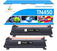 TRUE IMAGE TN450 - Cartuccia toner di ricambio compatibile per stampanti Brother TN450 TN420 TN-450 TN-420 per HL-2230 HL-2270DW HL-2280DW MFC-7360N MFC-7860DW DCP-7065DN (nero, confezione da 2)