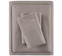 True North by Sleep Philosophy Cozy flanella 100% cotone ultra morbido per il freddo set biancheria da letto, pieno, grigio tinta unita