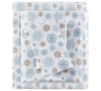 True North by Sleep Philosophy Cozy flanella calda 100% cotone, con stampa animali/stelle, set di biancheria da letto ultra morbido e freddo, 4 pezzi