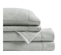 True North by Sleep Philosophy Premier Comfort SHET20 - 736 Micro Fleece Sheet Set Cal King Grigio, Cal King