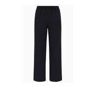 True Pantaloni Pensil Cotton Linen Donna Navy Blue 29