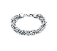 True Rebels Bracciale da Uomo True in acciaio inossidabile, bracciale in acciaio inossidabile color argento, bracciale a maglie