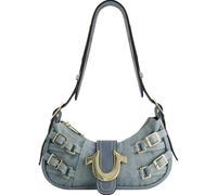 True Religion Bag, Women's Multi Denim Handbag with Adjustable Shoulder Strap, Borsa a Tracolla Donna