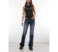 True Religion - Becca - Jeans bootcut blu lavaggio scuro con logo W28