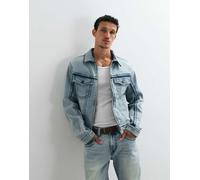 True Religion - Big T - Giacca di jeans blu lavaggio chiaro in coordinato L