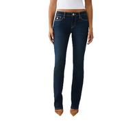 True Religion Billie Ago Singolo da Donna a Vita Media con Patta Dritta, Blu, 31
