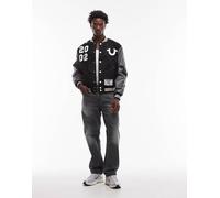 True Religion - Bobby Super T- Jeans ampi lavaggio grigio con tasca con patta W28