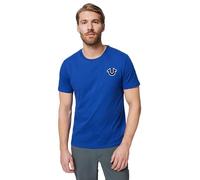True Religion Buddha Logo Short Sleeve Tee T-Shirt, Blu Cobalto, L Uomo