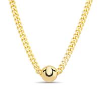 True Religion Collana da uomo con ciondolo a forma di ferro di cavallo, lunghezza 56 cm, spessore 3 mm, Grande, Metallo, Non pietra preziosa