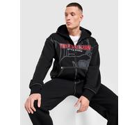 True Religion Felpa Cinch Full Zip, Nero L