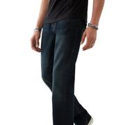 True Religion Ricky Straight Leg Jean with Back Flap Pockets Jeans, Ultima Chiamata Ggjd, W34 / L32 Uomo
