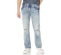True Religion Men's Ricky Nf Super T, Torrential Medium Wash W/Rips, 32 Regular
