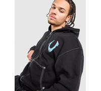 True Religion Paint Full Zip Hoodie, Nero XL