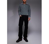 True Religion - Ricky - Jeans dritti neri con tasche con patta-Nero W28