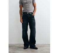 True Religion - Vinny - Jeans dritti lavaggio scuro con tasca con patta-Multi W36