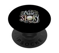 True Story Tre Croci Cristiano Fede Acquerello Pasqua PopSockets PopGrip Adesivo