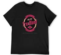 True Tru Vamp Blood A Vampire B Men's T Shirt Unisex Tee Clothing Black XXL