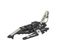 True Utility FishFace - Gadget tascabile multiutensile - 18 utensile in 1 - Con portachiavi, coltello taglierino, 6 teste di cacciavite, 4 chiavi inglesi e apribottiglie - Accessori da campeggio