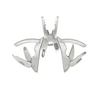 True Utility Scarab, Pinza Multiutensile, Apertura a Scarabeo, Tascabile e Portachiavi Argento