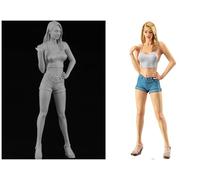 TRUEGRIS 1/12 Kit Modello in Resina di Soldato Agente Donna di Fantascienza Non Verniciato e Non assemblato (1 Persona) //G5Q7Z6