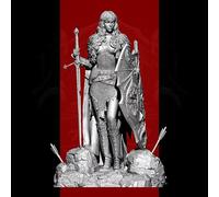 TRUEGRIS 1/24 Kit modello in resina Guerriera antica non dipinto e non assemblato //b9r6J3