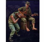 TRUEGRIS 1/35 Kit modello in resina di soldato americano della guerra del Vietnam, non verniciato e non assemblato (2 personaggi) //k5w8Z5