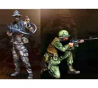 TRUEGRIS 1/35 Kit modello in resina di soldato americano della guerra del Vietnam, non verniciato e non assemblato (2 personaggi) //k5w8Z15