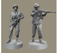 TRUEGRIS 1/35 Kit modello in resina di soldato americano della guerra del Vietnam, non verniciato e non assemblato (2 personaggi) //k5w8Z73