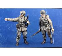 TRUEGRIS 1/35 Soldato americano Seconda Guerra Mondiale Kit modello in resina non dipinto non assemblato (2 figure) //y7q0J2