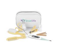 TrueLife BabyKit completo per la cura del bambino, custodia da viaggio, forbici, lima per unghie, spazzola per capelli con setole fini, pettine, spazzolino da dito, sciacquone, termometro TrueLife