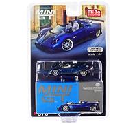 Truescale Miniatures Pagani Zonda HP Barchetta Conv. Blu Tricolore Met. & Carbonio w/Bianco Interno Ltd Ed a 4200 pz 1/64 Diecast Modellino Auto True Scale MGT00370
