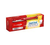Truesmile Tartar Defence - Set di dentifricio e spazzolino al fluoro, menta fredda, 100 ml, con restauro dello smalto, senza parabeni, per l'igiene orale degli adulti
