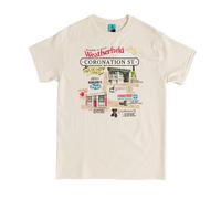 Truffle Shuffle Coronation Street Inspired Weatherfield Maglietta Mappa (TT1061)