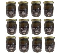 Truffleat 12 Pezzi Salsa Tartufata 500 gr Funghi Champignon e Tartufo Nero 10% Pronta all'uso, Condimento a Base Funghi Champignon e Tartufo Nero Estivo, Kit 12 Vasetti Salsa Funghi e Tartufo