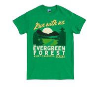 TruffleShuffle The Raccoons Evergreen Forest Green Marl T Shirt