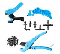 Trufolxiaz Tagliatubi 2 in 1 perforatore e 115 tappi per irrigazione accessori perforatori per tubi