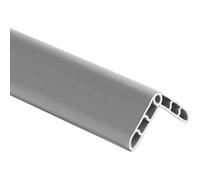 TRUHUI Paraspigoli da parete in gomma colorata, striscia anti-collisione, autoadesiva, protezione per bordi e angoli di sicurezza, protezione colorata a prova di bambino, lunghezza 1 m, grigio