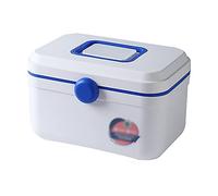 TrUkd Scatola per medicinali Scatola medica, Scatola di immagazzinaggio, Diagnostica portatile, Kit di pronto soccorso - Cassetta di pronto soccorso per famiglie, Scatola di immagazzinaggio per ba