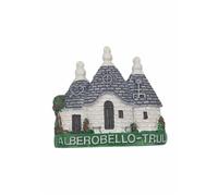 Trulli Alberobello Italia - Magnete per frigorifero da viaggio, souvenir 3D, adesivo magnetico dipinto a mano