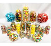 Truly Sweet Candy 19 barattoli vuoti in plastica per dolci in stile vittoriano in stile retrò, per buffet e caramelle