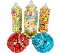 Truly Sweet Candy 5 barattoli vuoti grandi in plastica per caramelle retrò vittoriano Sweet Shop Pick n Mix Candy Buffet Kit, festa celebrazione