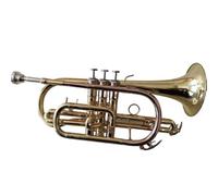 Trumento A Tromba Tromba Cornet Strumento Professionale Corpo In Ottone B Flat Tune Cornet Lacca Dorata