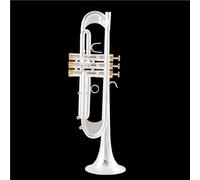 Trumento A Tromba Tromba In Sib Lacca Dorata Tromba Placcata Argento Strumenti Musicali In Ottone Tromba Di Tipo Composito(Silver)