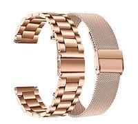 TRUMiRR compatibile con Galaxy Watch 42mm/Galaxy Watch Active/Gear Sport Cinturino,20mm Cinturino in maglia di metallo solido in acciaio inossidabile per Garmin Vivoactive 3/Garmin Vivoactive 3 Music