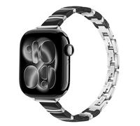 TRUMiRR Donne Cinturino Sostituzione per Apple Watch Series 10 42mm, Bracciale in ceramica e acciaio inossidabile Bracciale sottile per iWatch SE Series 9 8 7 6 5 4 3 2 1 41mm 40mm 38mm