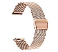 TRUMiRR Sostituzione per Fossil Women's Gen 4 Venture HR Cinturino, 18mm Cinturino Cinturino in Maglia di Acciaio Inossidabile Cinturino a sgancio rapido per Fossil Q Women's Gen 3 Venture DW 36mm